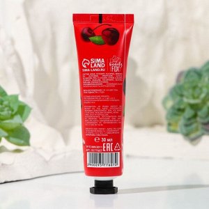 Крем для рук, увлажнение, аромат вишни, BEAUTY FOOD, 30мл