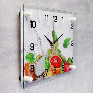 Часы настенные, серия: Кухня, "Цитрусовые", 25х35  см, в ассортименте