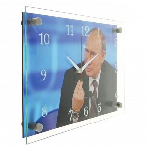 Часы настенные, серия: Люди, "В.В. Путин", 25х35  см, микс