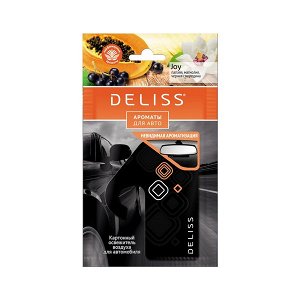 Подвесной картонный ароматизатор для автомобиля Deliss серии Joy