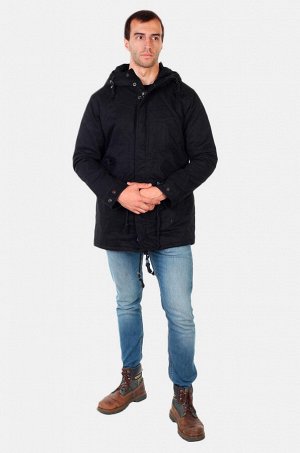 Куртка Черная мужская парка Fasion - не дай себе замерзнуть! №516