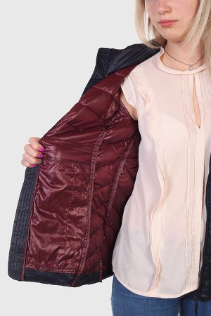 Стёганая женская куртка LC Waikiki – силуэтный фасон, воротник-стоечка №8004