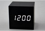Электронные часы в деревянном корпусе VST-869-6 белые