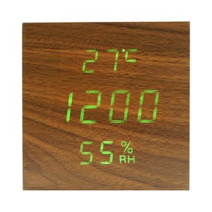 Настольные часы-подставка VST-878S-4, зеленые цифры