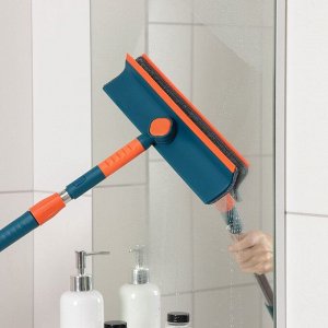 Щётка для окон Raccoon, телескопическая ручка 68 (102) см, насадка из микрофибры 28x7 см