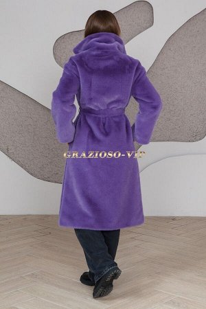 Шуба из экомеха в классическом стиле. Новинка!