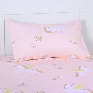 Детское постельное бельё "Крошка Я" Baby unicorn 112*143 см, 60*120+20 см, 40*60 см, бязь 125 г/м2, хл 100%