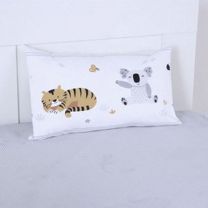Детское постельное бельё "Крошка Я" Funny Zoo 112*143 см, 60*120+20 см, 40*60 см, бязь 125 г/м2, хл 100%