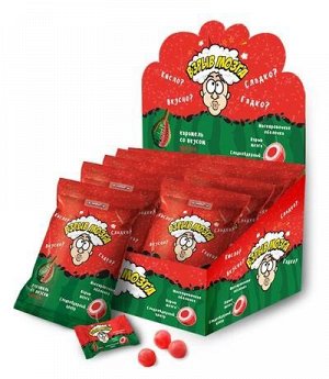 KT92714 Взрыв мозга Карамель со вкусом арбуза в пакете12бл*24шт*15г
