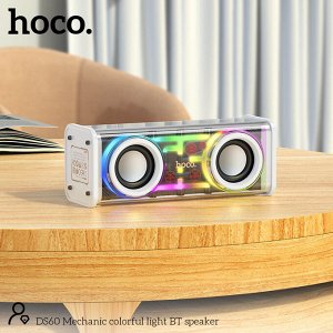Портативная беспроводная колонка HOCO DS60 Mechanic портативная колонка 1200 mAh, 3W*2, RGB Подсветка