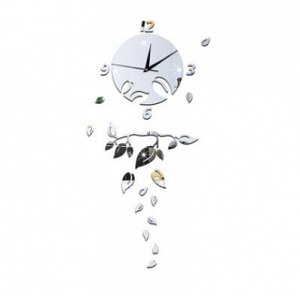 Часы Настенные часы из зеркального пластика. 75*35 см
