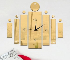 Часы Настенные часы из зеркального пластика. 41*35 см