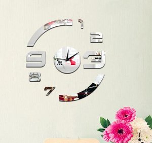 Часы Настенные часы из зеркального пластика. 30*30 см