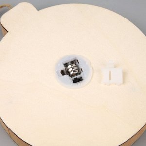 Ёлочная игрушка «Семья снеговиков», 15х16.7 см, 1 LED, от батареек, свечение тёплое белое