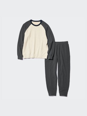 UNIQLO - ультраэластичный домашний комплект из хлопка - 67 BLUE