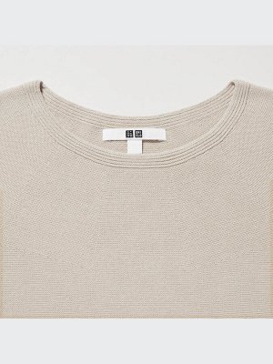 UNIQLO - свитер с круглым вырезом из 3D хлопка - 13 RED