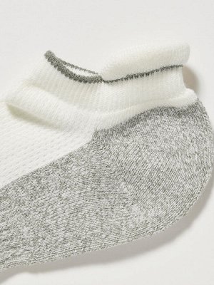 UNIQLO - спортивные короткие носки с сетчатой структурой и с защитой от волдырей - 41 YELLOW