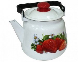 Чайник эмалированный «Клубника садовая»