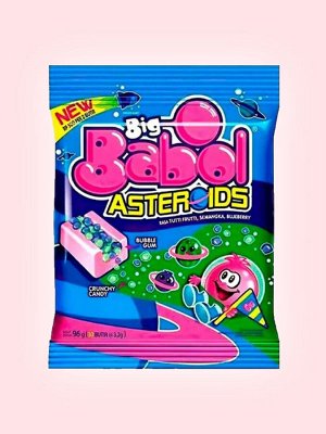 Жевательная резинка с хрустящими конфетами Big Babol Asteroids 152 гр