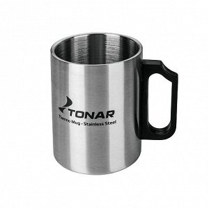 ТОНАР Термокружка (T.TK-004-400) TONAR [12.3х7.8см, нерж. сталь, пластик, 0.4л]