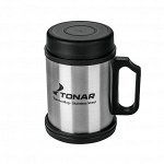 Термокружка (T.TK-004-400) TONAR [12.3х7.8см, нерж. сталь, пластик, 0.4л]