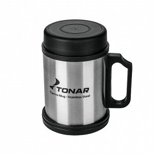 Термокружка (T.TK-004-400) TONAR [12.3х7.8см, нерж. сталь, пластик, 0.4л]