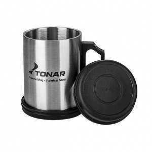 Термокружка (T.TK-004-400) TONAR [12.3х7.8см, нерж. сталь, пластик, 0.4л]