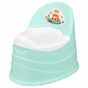 Горшок детский с декором "Малышарики" 390х310х305 мм (Зеленый), 431337309