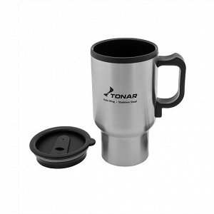 Термокружка (T.TK-001K-450) TONAR [16.5х8.7см, нерж. сталь, 0.45л, 170г]