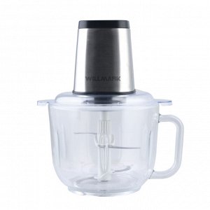 Измельчитель WILLMARK WMC-7292 (600Вт, стеклянная чаша 3л, 2 режима, 2е лезвие из нерж.стали)
