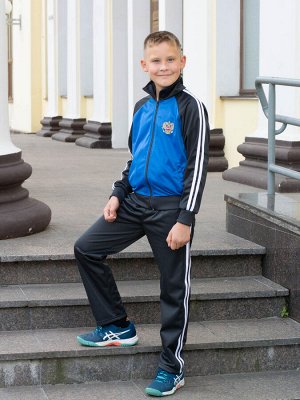 Спортивный костюм БК050 Василек-Графит