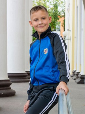 Спортивный костюм БК050 Василек-Графит