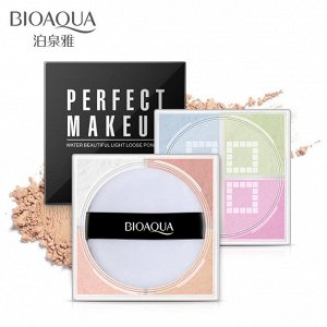 Рассыпчатая четырехцветная пудра BioAqua Perfect MakeUp Powder