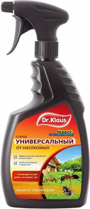 Dr.Klaus Спрей УНИВЕРСАЛЬНЫЙ от летающих и ползающих насекомых, флакон 750 мл