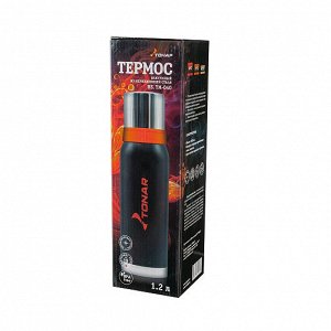 Термос (HS.TM-040) TONAR [32х9.5см, нерж. сталь, пластик, 1.2л, 796г]