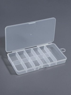 Органайзер для хранения мелочей, с подвесом, 11 ячеек, 14.5x8x1.7 см, прозрачный
