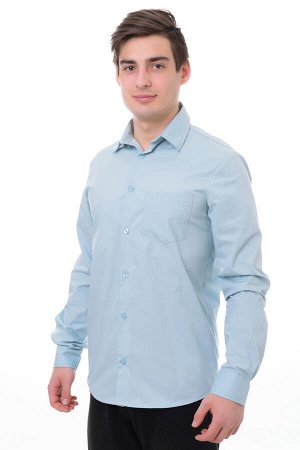 Рубашка мужская Премиум длинный рукав - серый