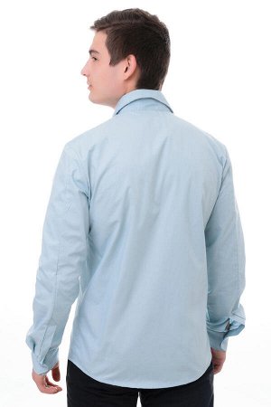 Рубашка мужская Премиум длинный рукав - серый