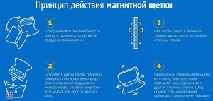 Магнитная щетка для мытья окон Glass Wiper