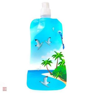 Бутылка складная с карабином МИКС
