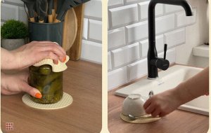 Подставка под горячее,силиконовая прихватка,коврик-открывалка SILIHOME