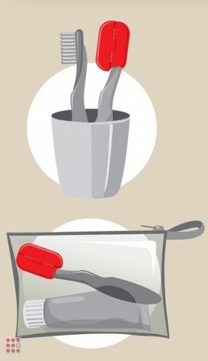 Антибактериальные колпачки для зубных щеток "Clips Brush" 4 шт