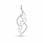Серебряная подвеска, артикул 030020-295-136