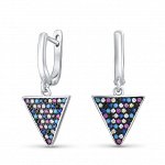 Серебряные серьги, артикул 22set15205mixv1-136