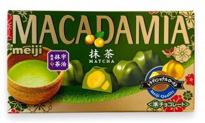 Макадамия орех в шоколаде с зеленым чаем Meiji, 63 гр.