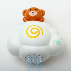 Игрушка для ванны «Мишка на облачке», с брызгалкой