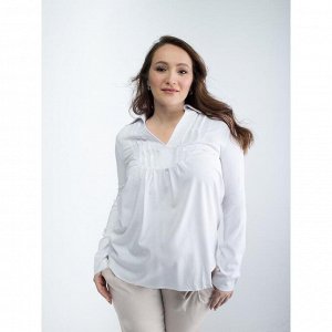 Блузка женская для беременных, размер 46, рост 168, цвет белый (арт. 0084)