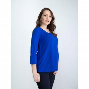 Блузка женская для беременных, размер 44, рост 168, цвет васильковый (арт. 0348)