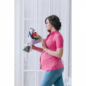 Блузка для беременных 2242, цвет малина, размер 52, рост 170