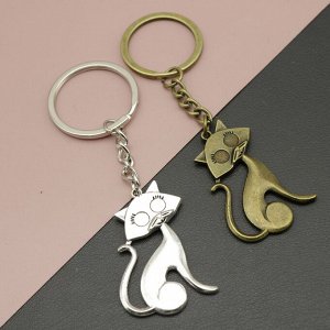 Брелок "Кошка", металл